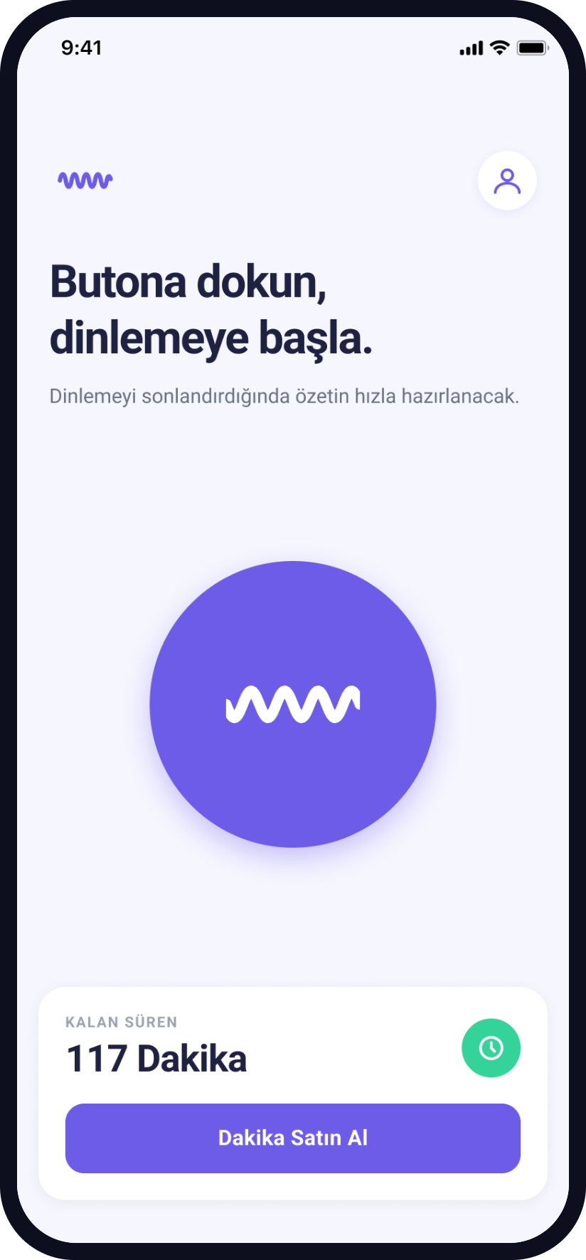 Dinle & Özetle uygulama ekran görüntüsü